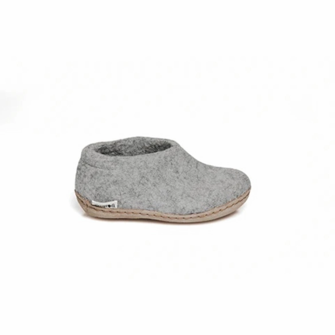 Junior Shoe with Leather Sole - Grey Daylong Comfort
