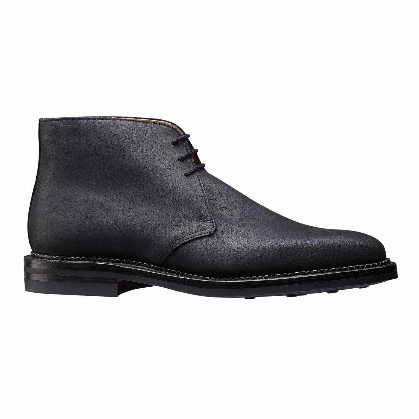 Molton Black Rough-Out Suede Flexible Comfort