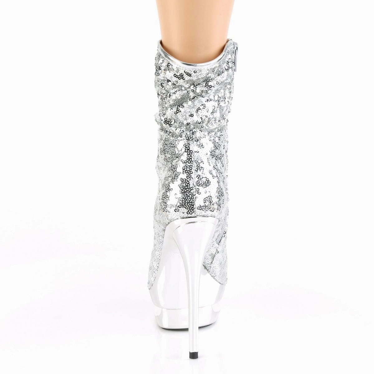 BLONDIE-R-1009 Silver Sequins/Silver Chrome Style Pop