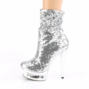 Stage Glow BLONDIE-R-1009 Silver Sequins/Silver Chrome