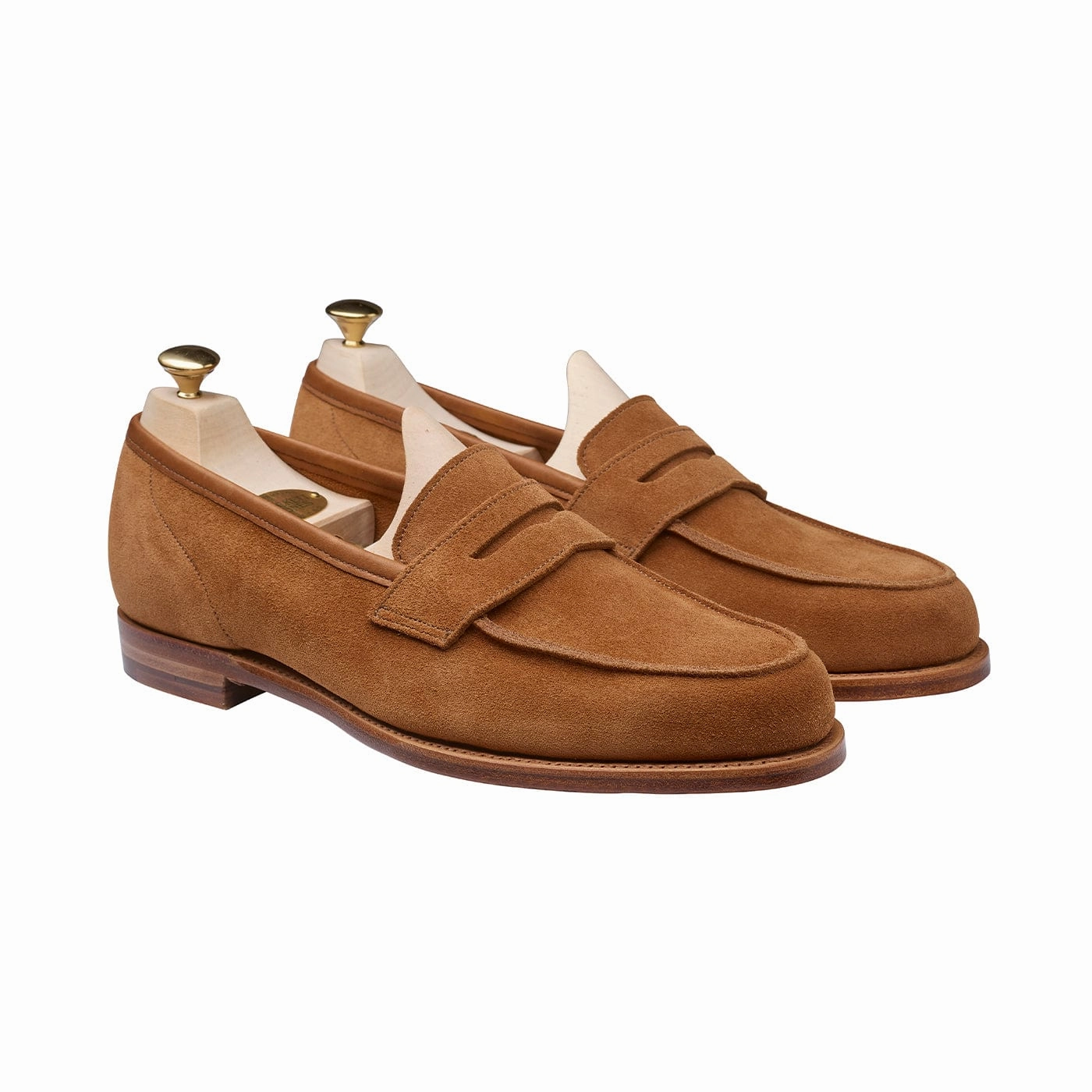 Lilou Tan Calf Suede Soft Padding