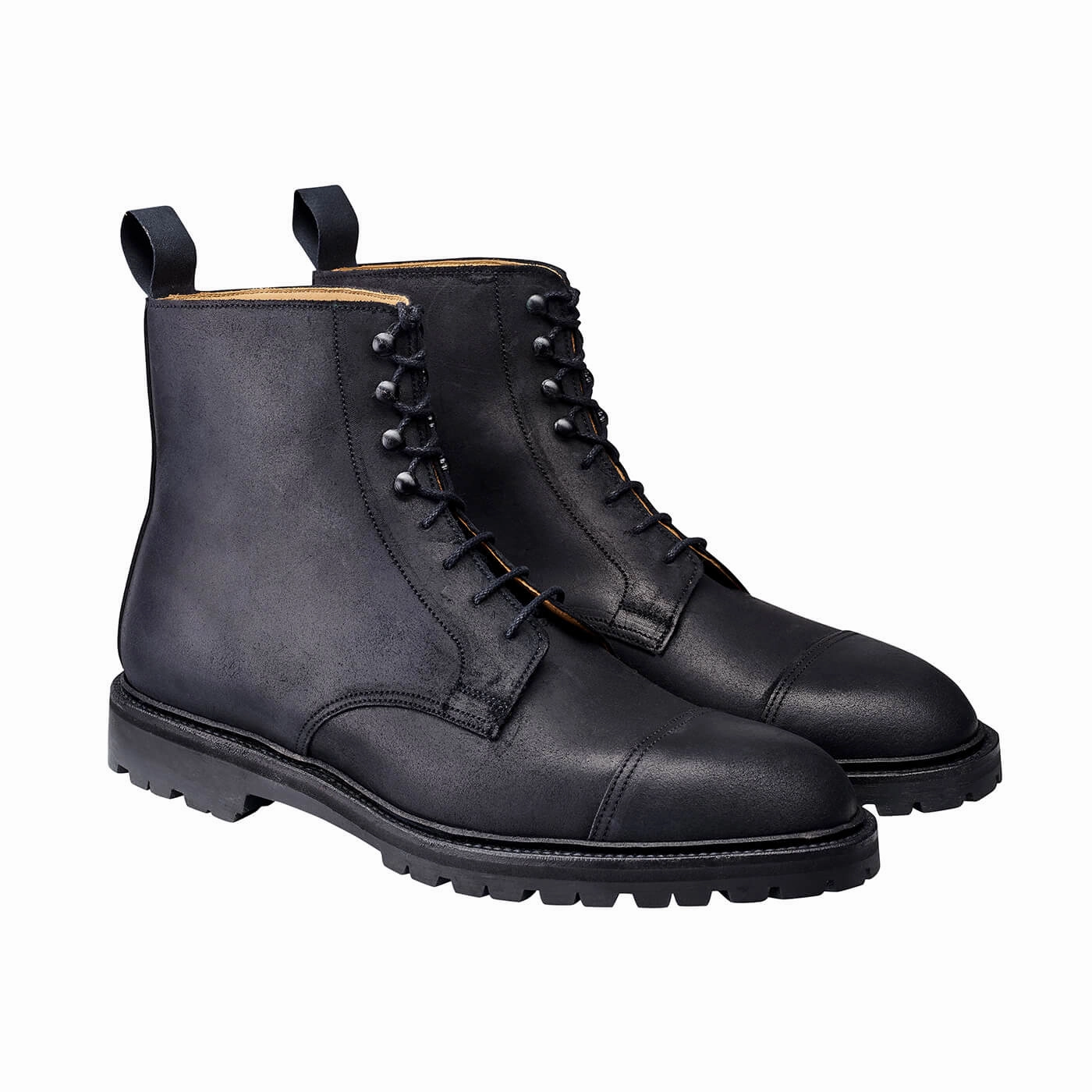 Elastic Coniston Black Rough-Out Suede