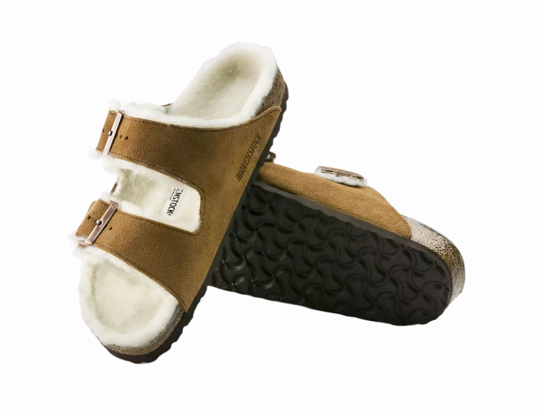 Leather Material Comfort Lining ARIZONA SHEARLING MINK SUEDE