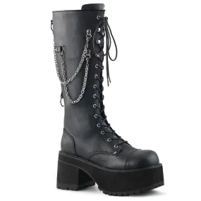 RANGER-303 Black Faux Leather Trail Comfort