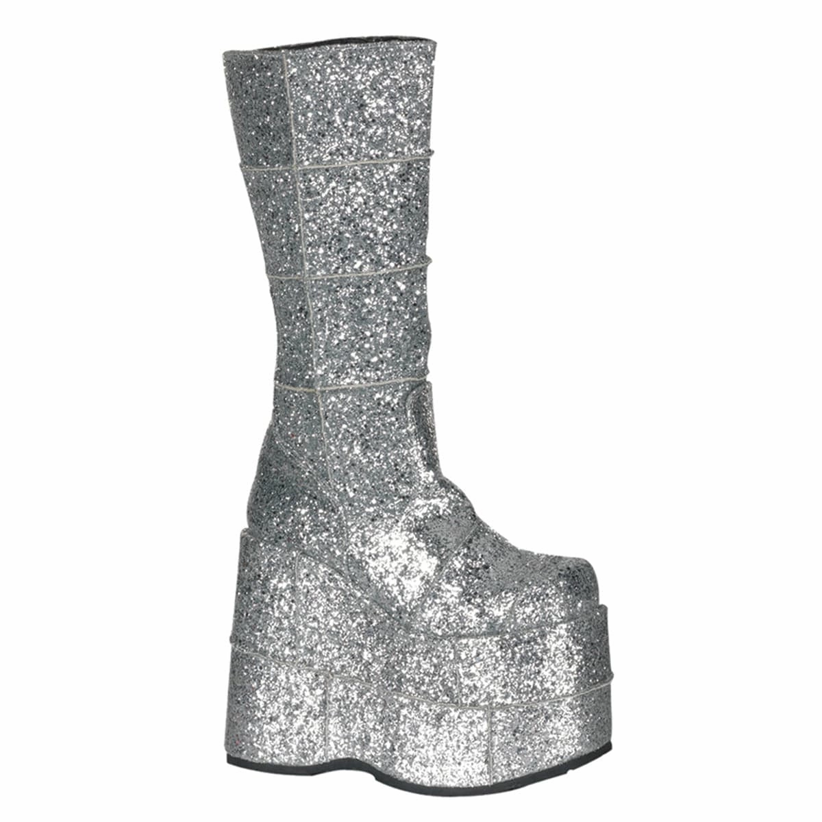 STACK-301G Silver Glitter Durable outsole