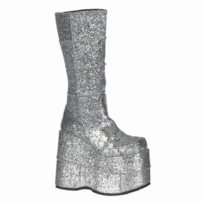STACK-301G Silver Glitter Durable outsole