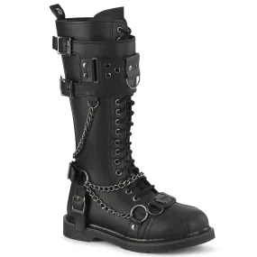 Long Hour BOLT-415 Black Vegan Leather