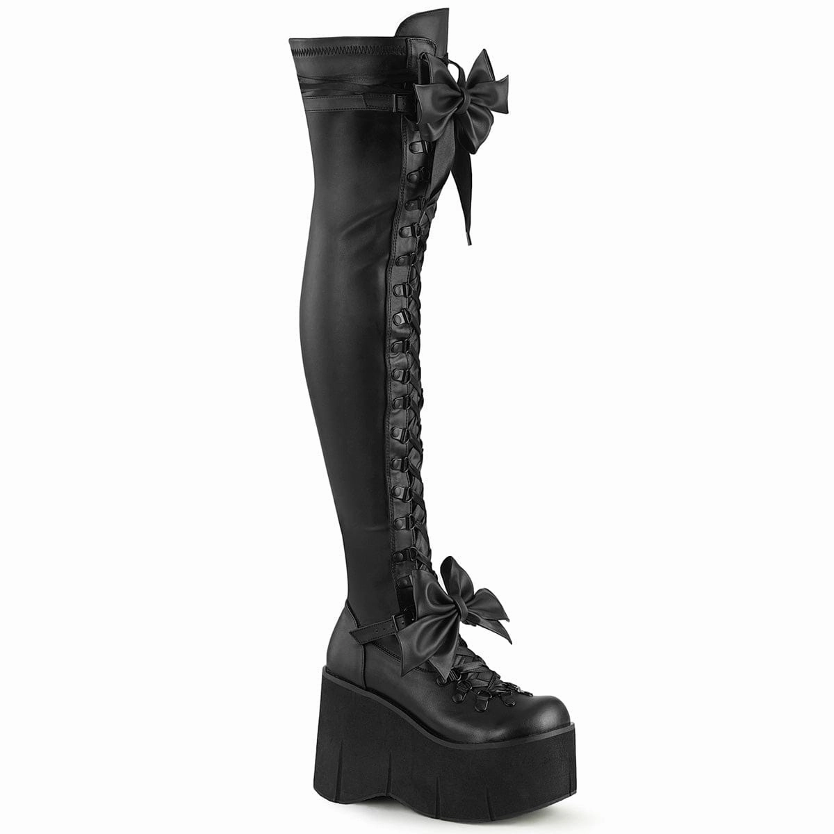 KERA-303 Black Stretch Vegan Leather Space Vibe