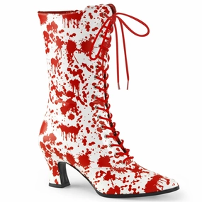 Club Night Canvas Cool VICTORIAN-120BL White-Red Patent
