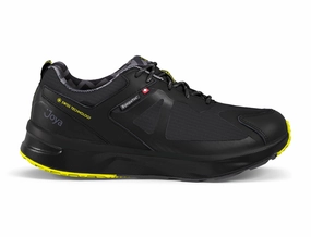 Morning Walk Mens Active Waterproof Veloce Black Trainers