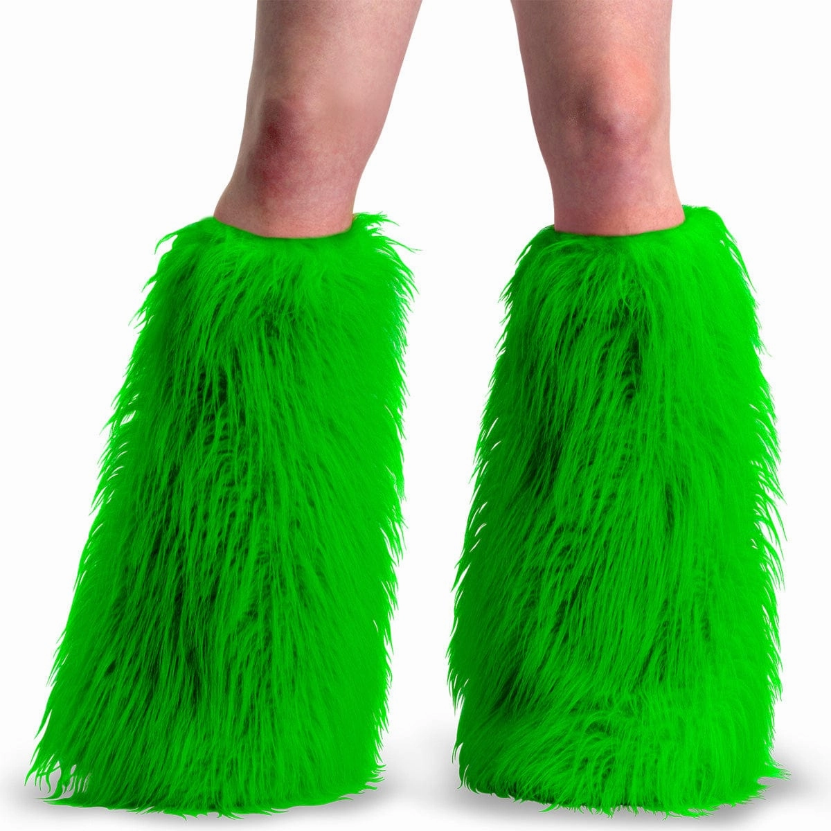 YETI-08 Neon Green Faux Fur Love Path Energy Walk