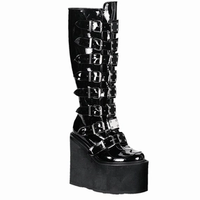 SWING-815 Black Patent Minimal Mood Rugged Build