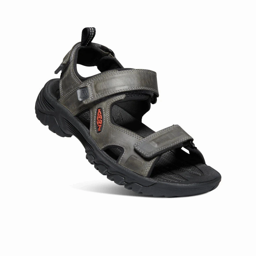 Targhee III Open Toe - Grey/Black Comfy Flip-flops