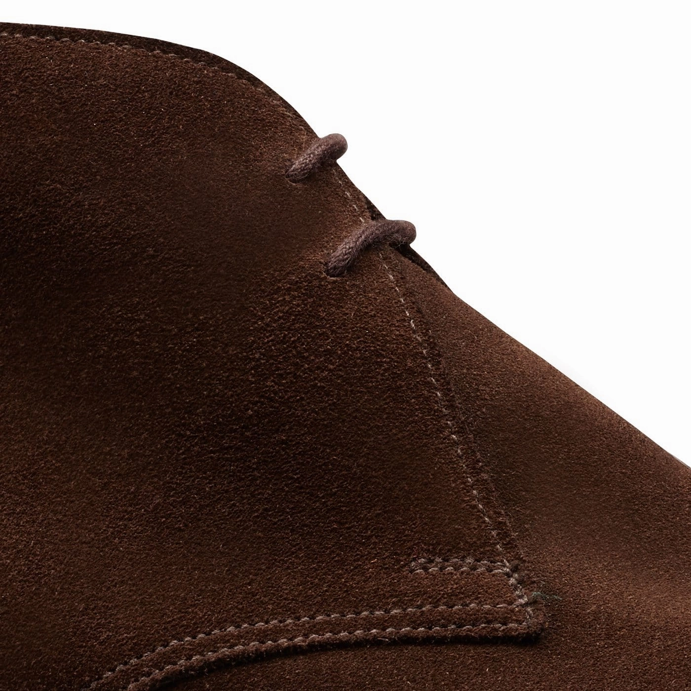 Tetbury Dark Brown Suede Clean Form