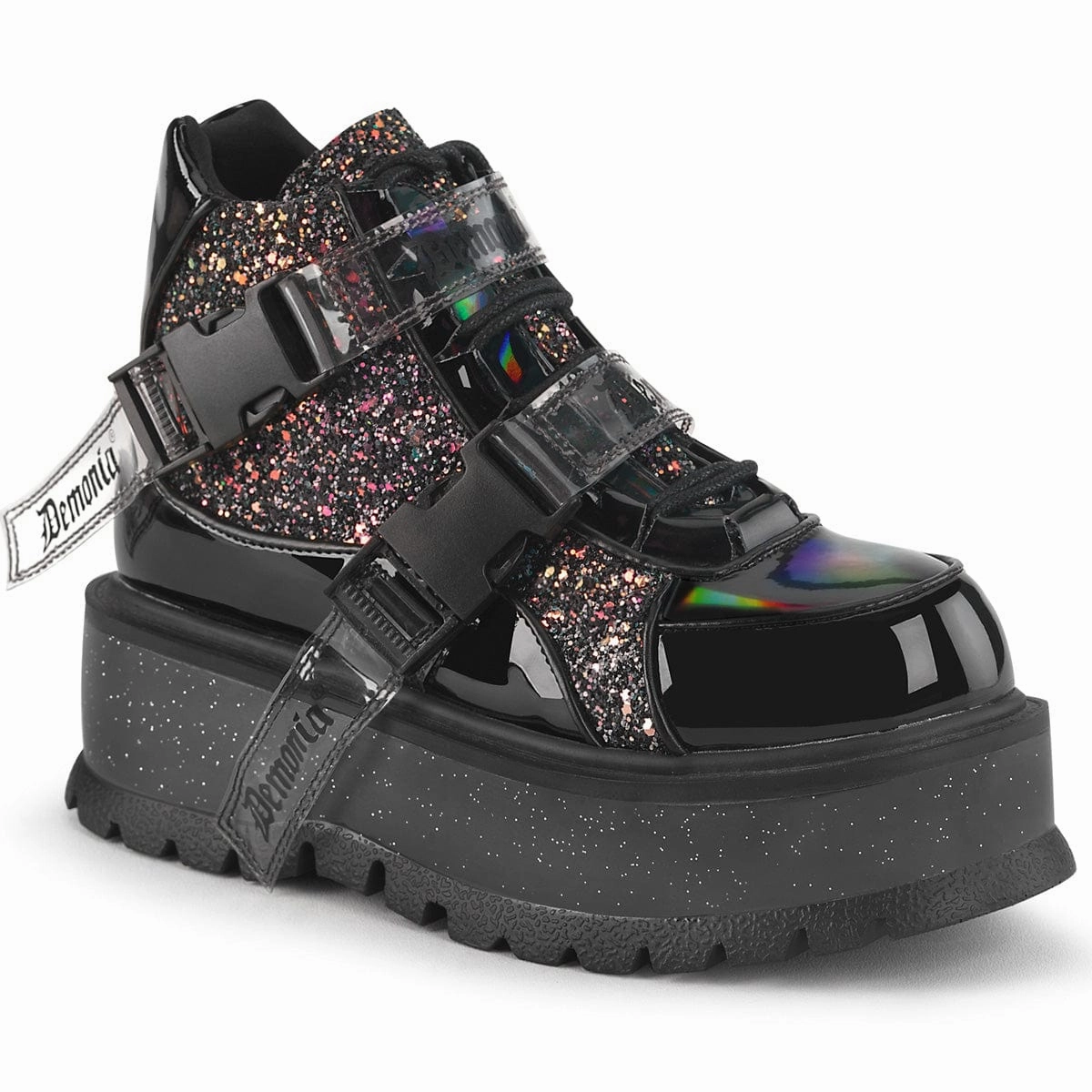 Urban Fit SLACKER-50 Black Patent-Black Multi Glitter