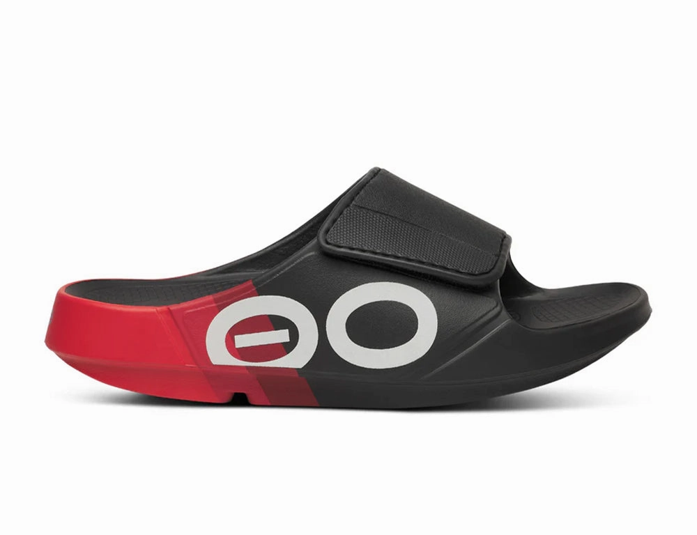 OOfos OOahh Sport Flex Fire Rally Recovery Slides Slip Safe