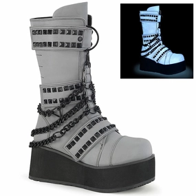 All Function TRASHVILLE-138 Grey Multi Reflective Vegan Leather