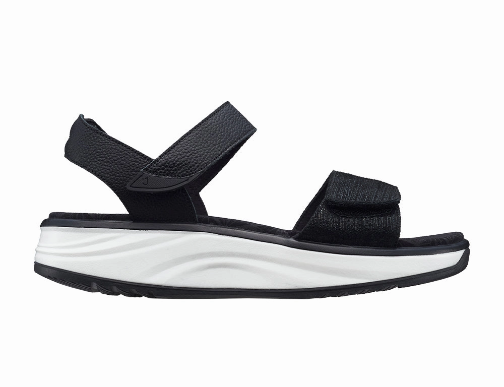 Womens Active Adjustable Flores Black Sandals Winter Base