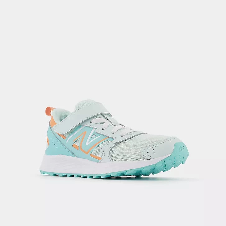 Fresh Foam 650 Bungee Lace with Top Strap - Light Surf with Peach Glaze Durable Fabric Light Run