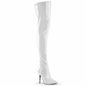 Slip Resistant SEDUCE-3000 White Stretch Patent