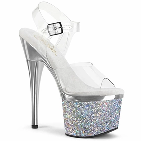 Classic Style ESTEEM-708CHLG Clear/Silver Chrome-Multi Glitter