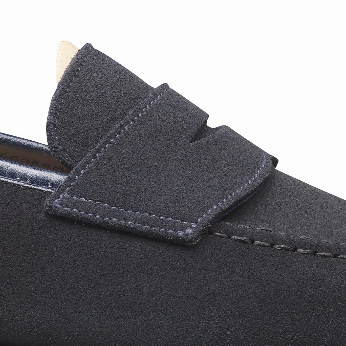 Patent Shine Harvard 2 Navy Suede