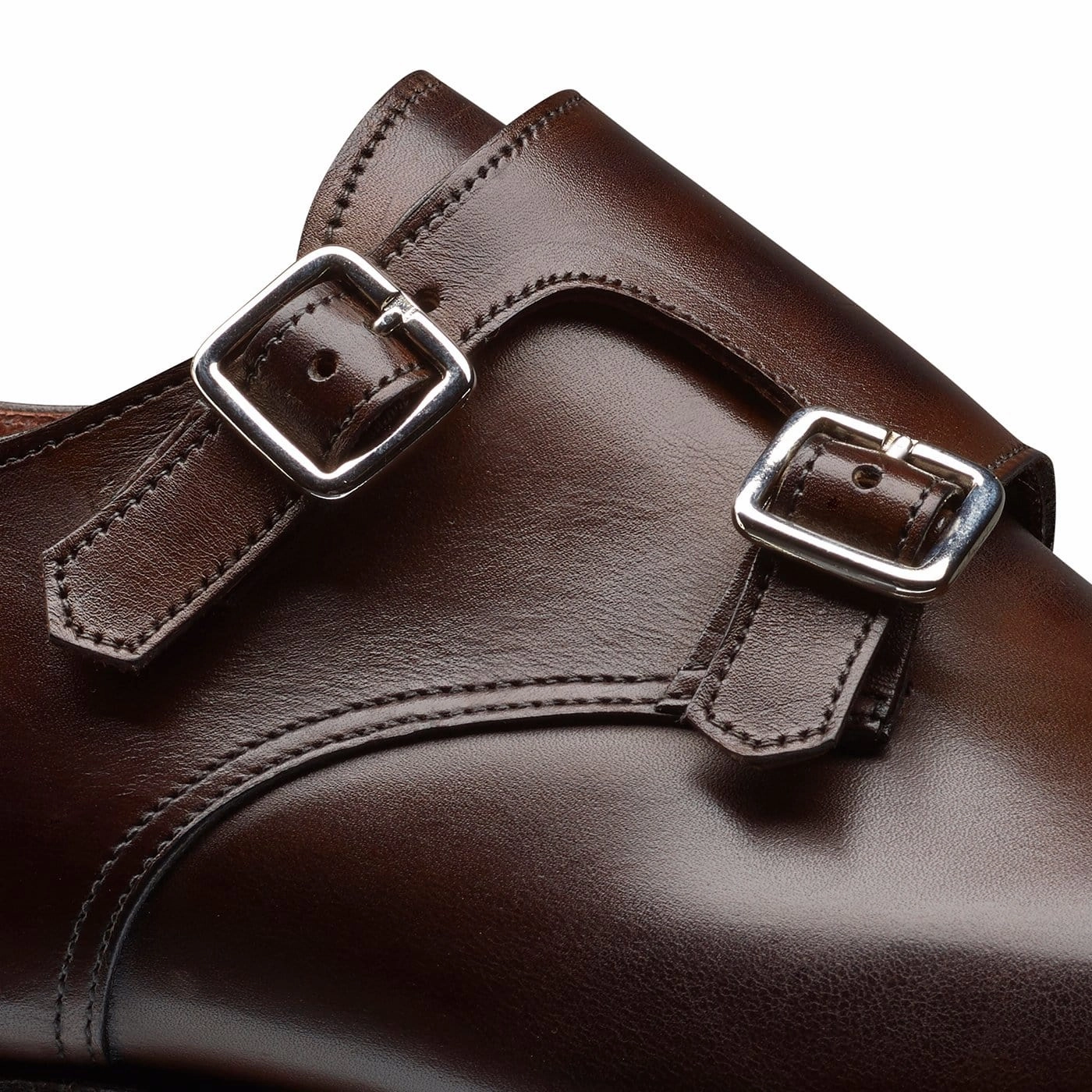 Seymour 3 Dark Brown Antique Calf Biker Tough Slim Profile