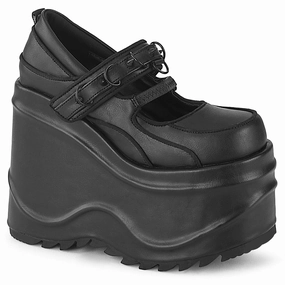 Harbor Mood WAVE-48 Black Vegan Leather