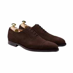 Comfortable Walking Westbourne Dark Brown Calf Suede