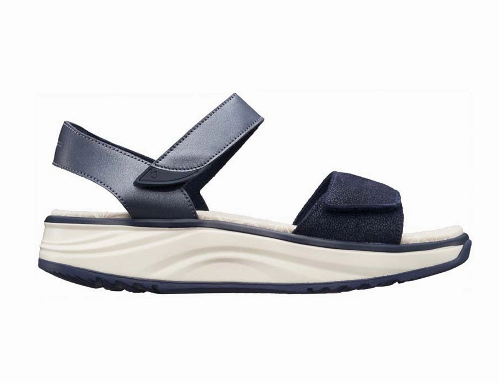 Quick Flex Travel Light Womens Active Adjustable Flores Dark Blue Sandals