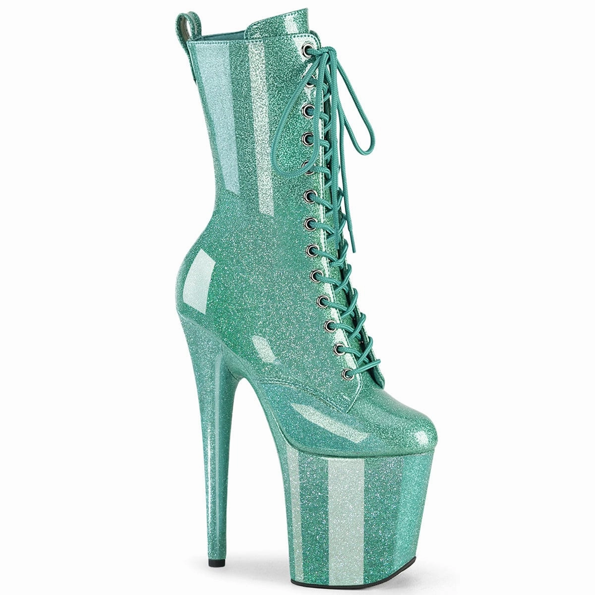 Swift Glide Show Stage FLAMINGO-1040GP Aqua Glitter Patent/M