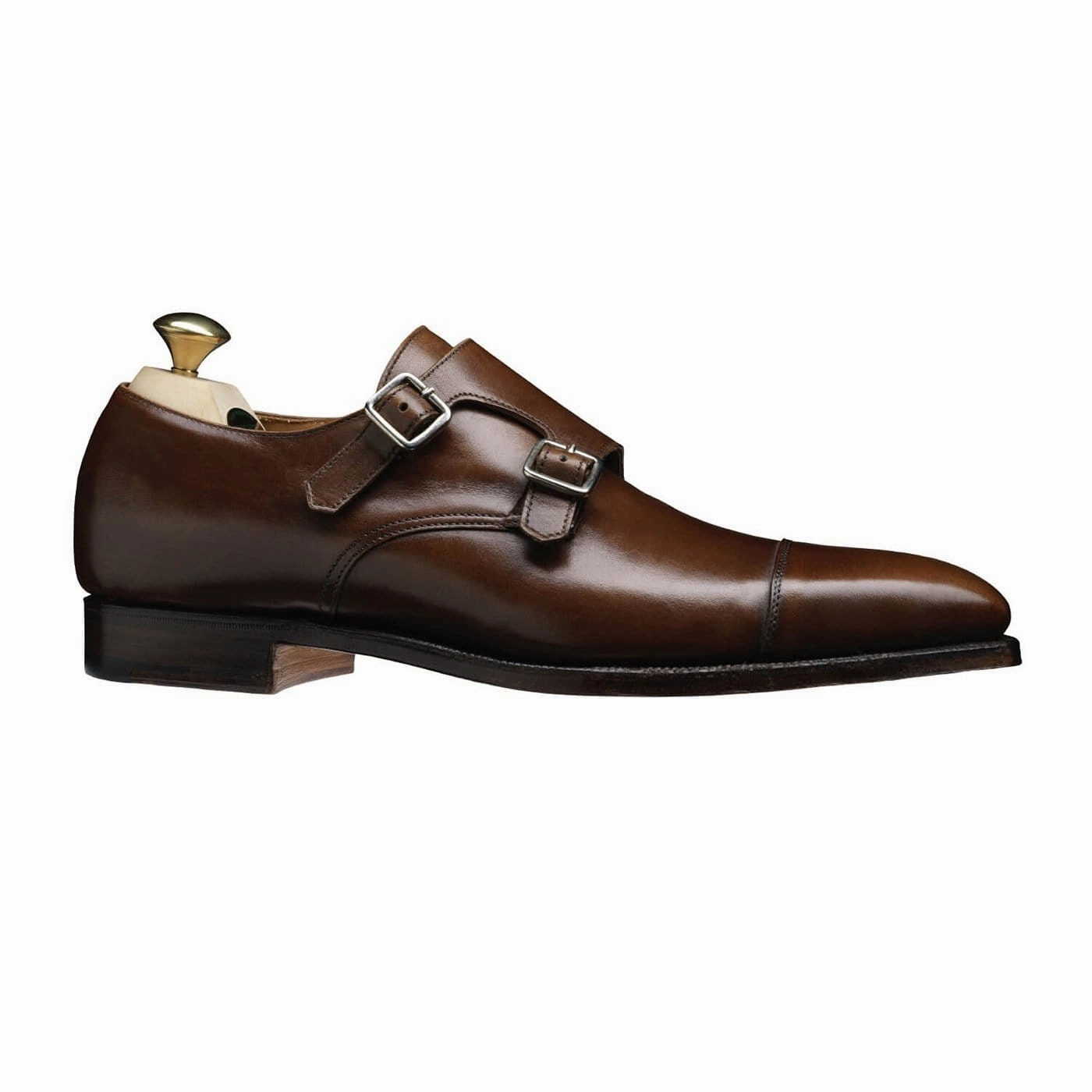 Lowndes Dark Brown Burnished Calf Leather Upper