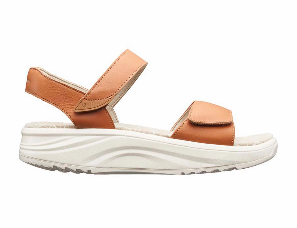 Womens Active Adjustable Flores Light Brown Sandals Care Ease