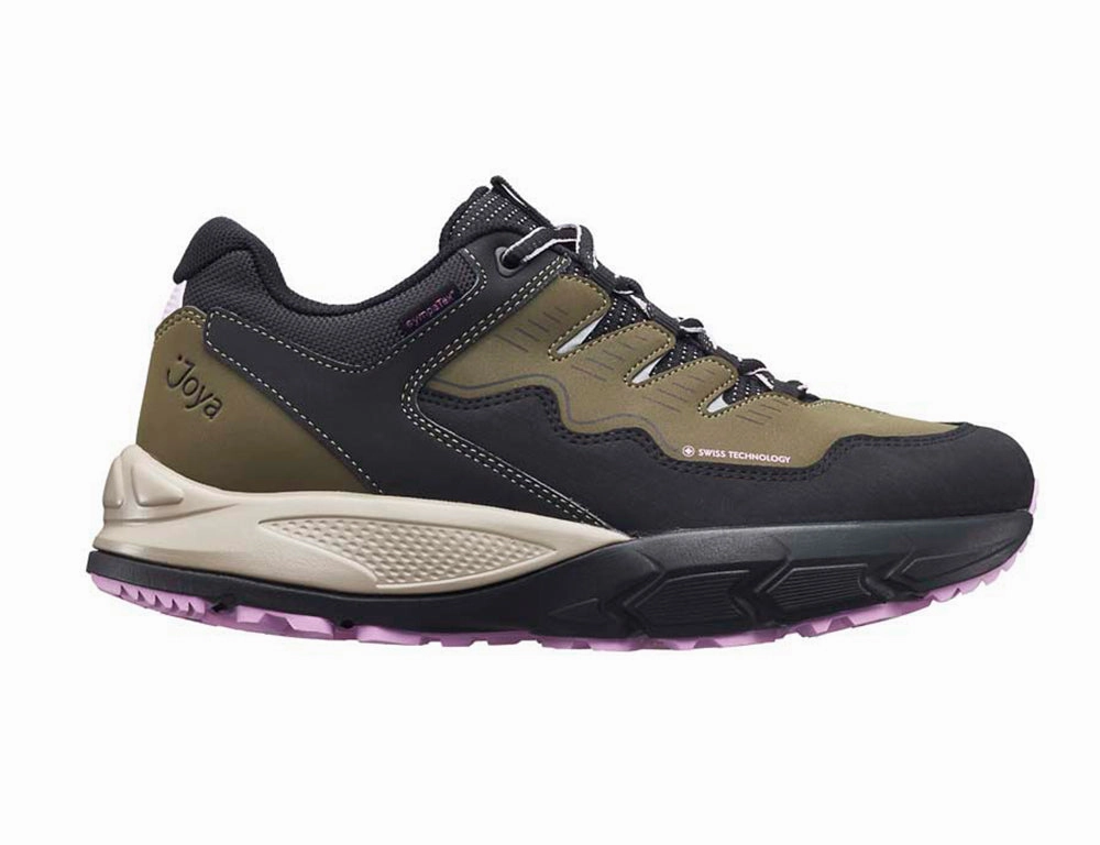 Womens Active Waterproof Cadore Green Hiking Shoes Breathable Upper