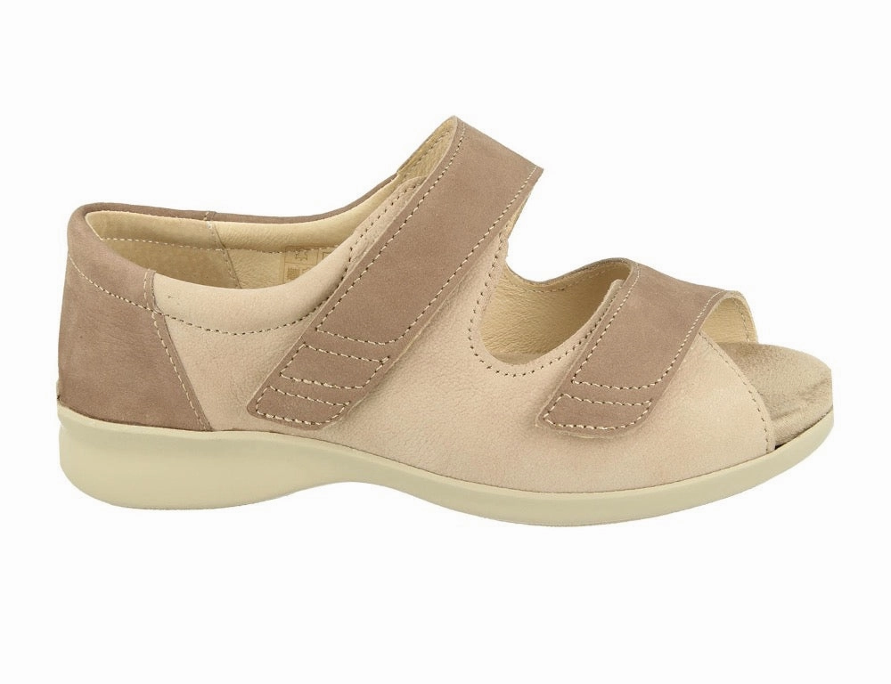 Pilates Cool Womens Adjustable Bliss 2 Taupe Nubuck Sandals