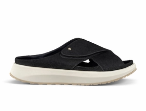 Womens Senso Alicante Black Sandals Stud Cool Bone Aid