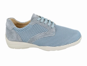 Match Fit Slip Safe Womens Stretch Lexi Blue Sky Mesh Trainers