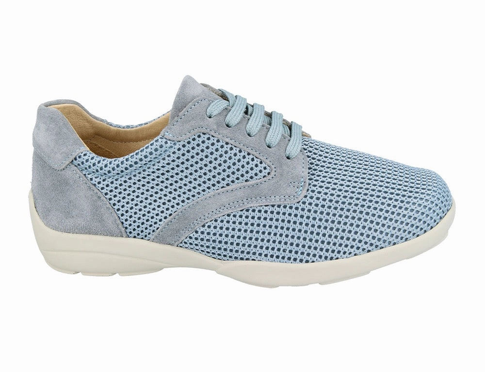 Match Fit Slip Safe Womens Stretch Lexi Blue Sky Mesh Trainers