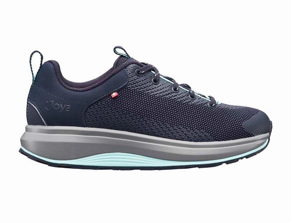 Elegant Mood Craftsmanship Womens Wave Wide-Fit Maui Dark Blue II Trainers