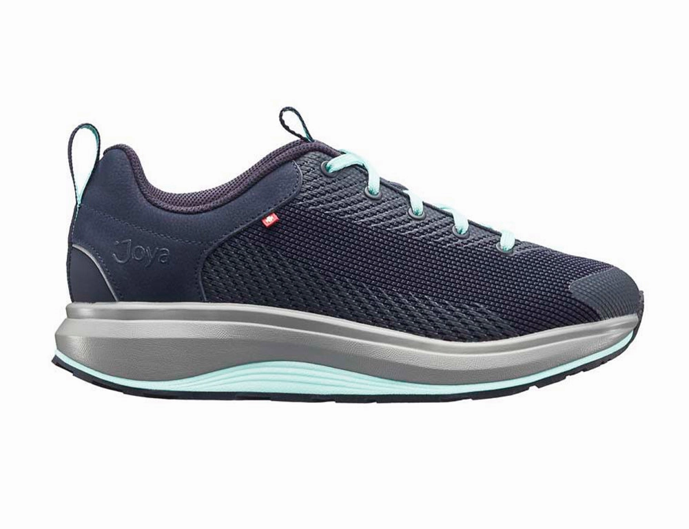 Womens Wave Wide-Fit Maui Dark Blue Trainers Elastic Palm Base