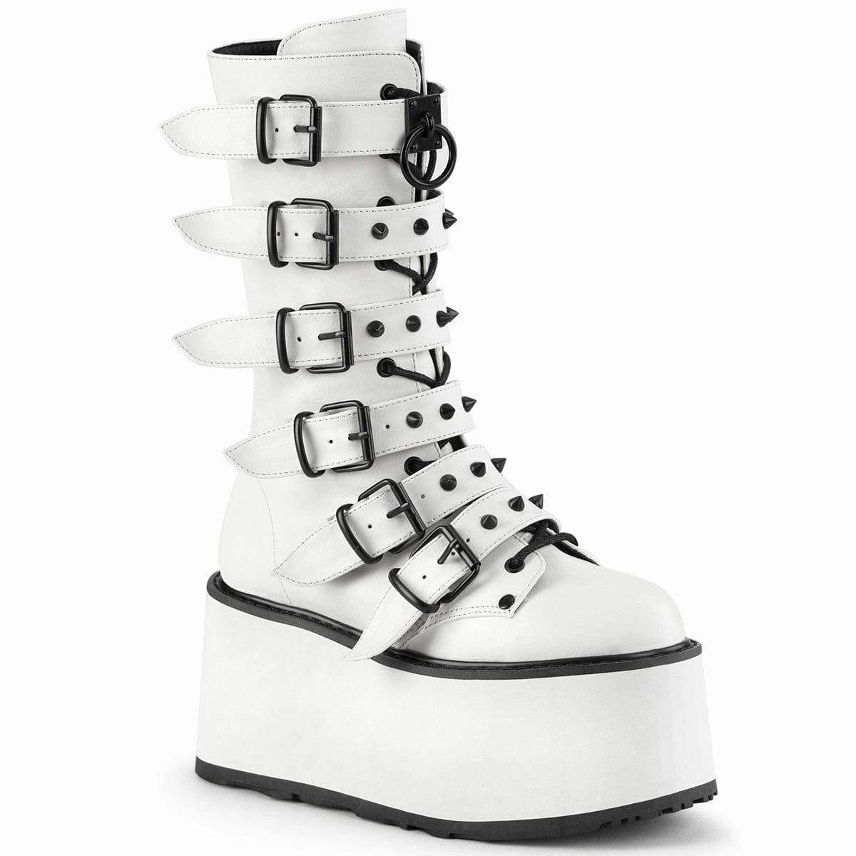 Mix Hue Month Strong DAMNED-225 White Vegan Leather