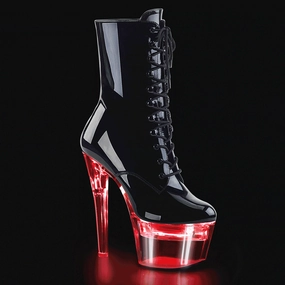 FLASHDANCE-1020-7 Black Patent/Clear Everyday Pair