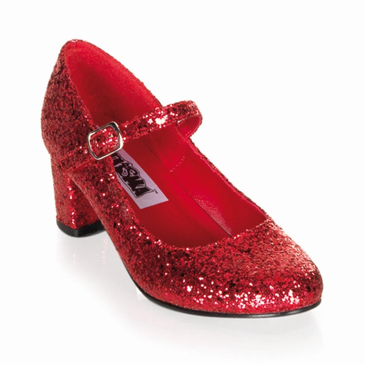 SCHOOLGIRL-50G Red Glitter Fantasy Path Leather Touch